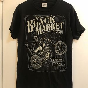 Black Market Motorcycle T Shirt